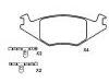 브레이크 패드 Brake Pad Set:191 698 151 F