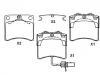 ブレーキパッド Brake Pad Set:7D0 698 151 C