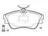 Bremsbelagsatz, Scheibenbremse Brake Pad Set:701 698 151 D