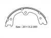 刹车蹄片 Brake Shoe Set:NN2078