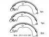 Bremsbackensatz Brake Shoe Set:NR4034