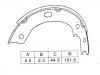 제 동자 Brake Shoe Set:K1244