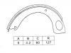 ブレーキシュー Brake Shoe Set:K1246