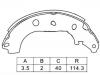 Bremsbackensatz Brake Shoe Set:K3427