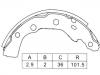 ブレーキシュー Brake Shoe Set:K6733