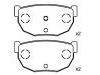 Bremsbelagsatz, Scheibenbremse Brake Pad Set:44060-01P91