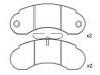 Bremsbelagsatz, Scheibenbremse Brake Pad Set:631 420 03 20