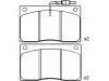 Bremsbelagsatz, Scheibenbremse Brake Pad Set:77 01 203 071