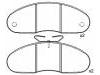 Plaquettes de frein Brake Pad Set:77 01 203 895