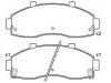 Bremsbelagsatz, Scheibenbremse Brake Pad Set:0K72A-33-28Z