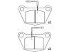 Bremsbelagsatz, Scheibenbremse Brake Pad Set:141456