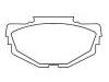 Plaquettes de frein Brake Pad Set:GBP00106