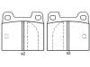 Bremsbelagsatz, Scheibenbremse Brake Pad Set:0060 750 556