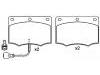 ブレーキパッド Brake Pad Set:78GB-2K0-21-AA