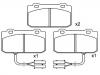 ブレーキパッド Brake Pad Set:0060 750 760