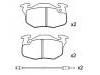 브레이크 패드 Brake Pad Set:77 01 203 213