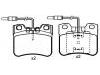 Pastillas de freno Brake Pad Set:95 619 549