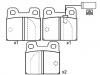 Plaquettes de frein Brake Pad Set:0060 760 092