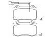 Plaquettes de frein Brake Pad Set:4 728 999