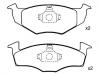 브레이크 패드 Brake Pad Set:140 698 151 B