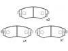 브레이크 패드 Brake Pad Set:58101-17A00