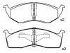 Bremsbelagsatz, Scheibenbremse Brake Pad Set:05018595AA