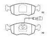 ブレーキパッド Brake Pad Set:9 947 954