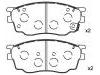 Bremsbelagsatz, Scheibenbremse Brake Pad Set:G2YD-33-23Z