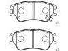 Bremsbelagsatz, Scheibenbremse Brake Pad Set:58101-02A10