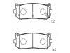 Brake Pad Set:0K2FC-26-28Z