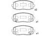 ブレーキパッド Brake Pad Set:58101-07A10