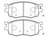 ブレーキパッド Brake Pad Set:58101-1GA00