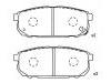 Bremsbelagsatz, Scheibenbremse Brake Pad Set:58302-3ED00