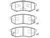 ブレーキパッド Brake Pad Set:53302-M2A01