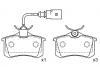 브레이크 패드 Brake Pad Set:7M3 698 451