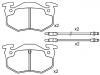 Plaquettes de frein Brake Pad Set:60 00 008 125