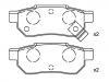 ブレーキパッド Brake Pad Set:43022-ST3-E00