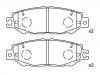 Pastillas de freno Brake Pad Set:04466-50060