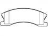 Bremsbelagsatz, Scheibenbremse Brake Pad Set:5093183AA