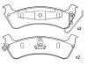 ブレーキパッド Brake Pad Set:4796344