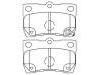 Plaquettes de frein Brake Pad Set:04466-22190