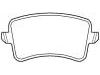 Bremsbelagsatz, Scheibenbremse Brake Pad Set:8K0 698 451