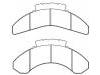 Bremsbelagsatz, Scheibenbremse Brake Pad Set:D268-7173