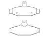 Bremsbelagsatz, Scheibenbremse Brake Pad Set:14085889