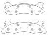 Plaquettes de frein Brake Pad Set:D343-7124A