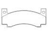 Plaquettes de frein Brake Pad Set:3744449