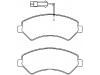 브레이크 패드 Brake Pad Set:77367093